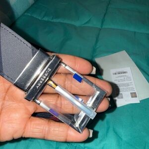 Burberry Metallic Buckle with Navy Strap